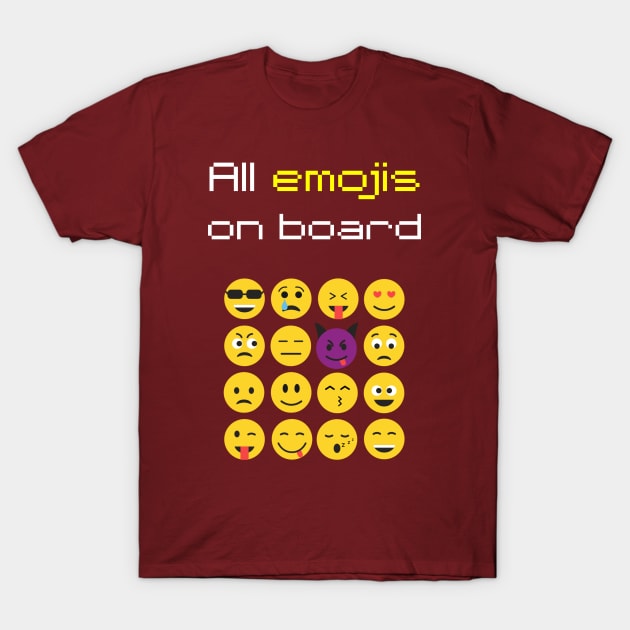 WORLD EMOJI DAY FUNNY QUOTES T-Shirt by BVCrafts
